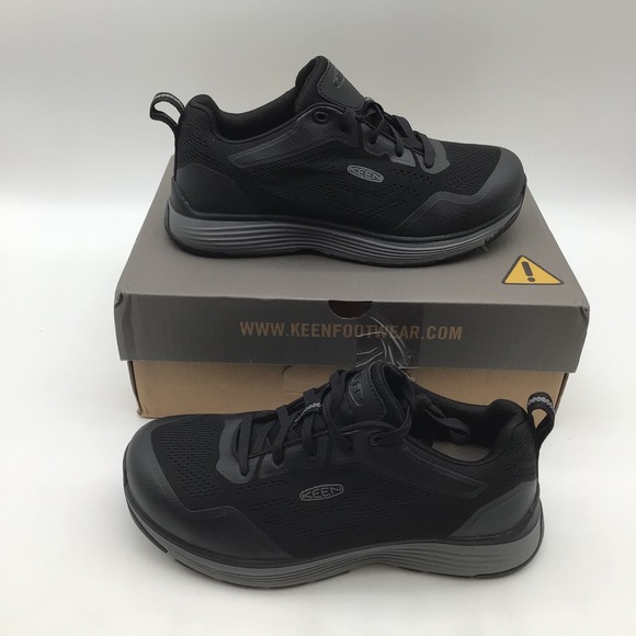KEEN Utility‎ Sparta II Mens Size 8 D Aluminum Toe Work Shoes Black Grey NEW main image 5
